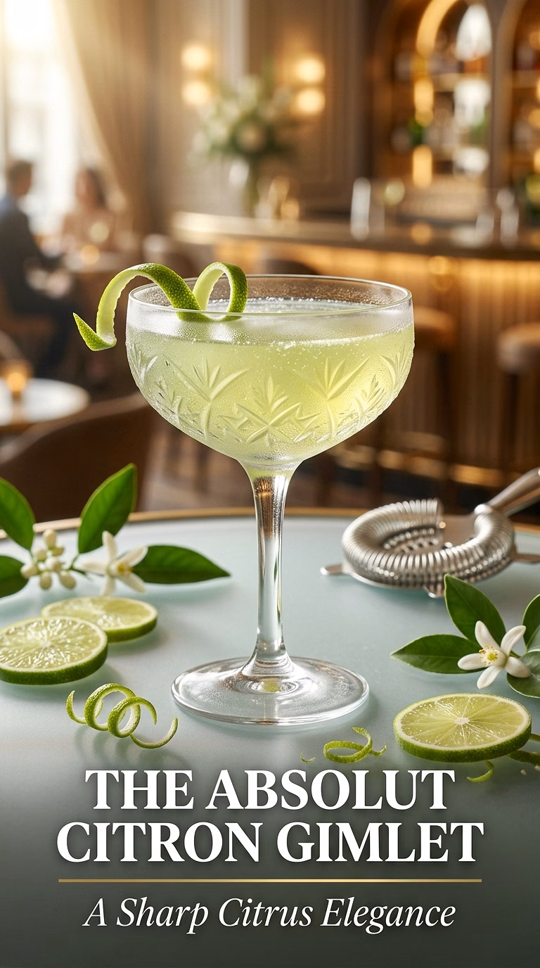 The Absolut Citron Gimlet