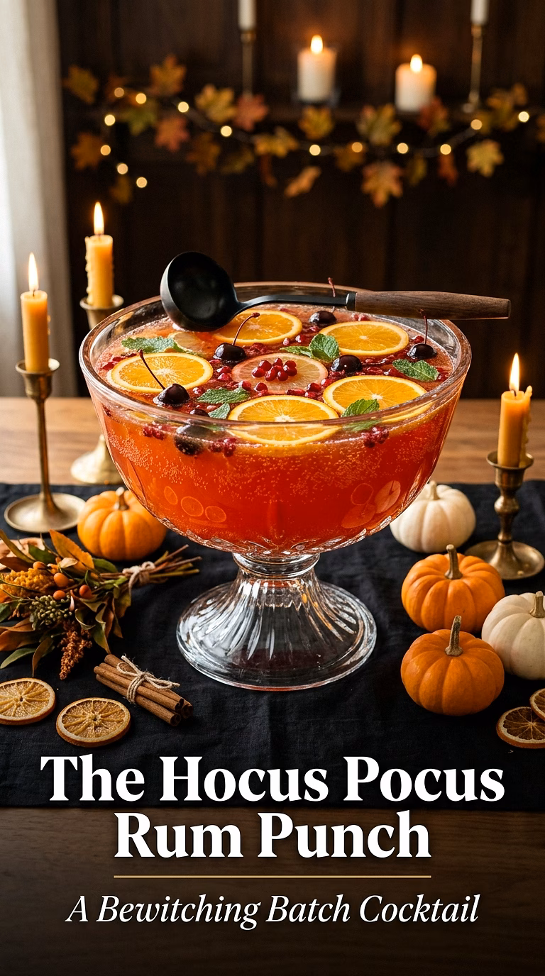 The Hocus Pocus Rum Punch (Batch Cocktail)