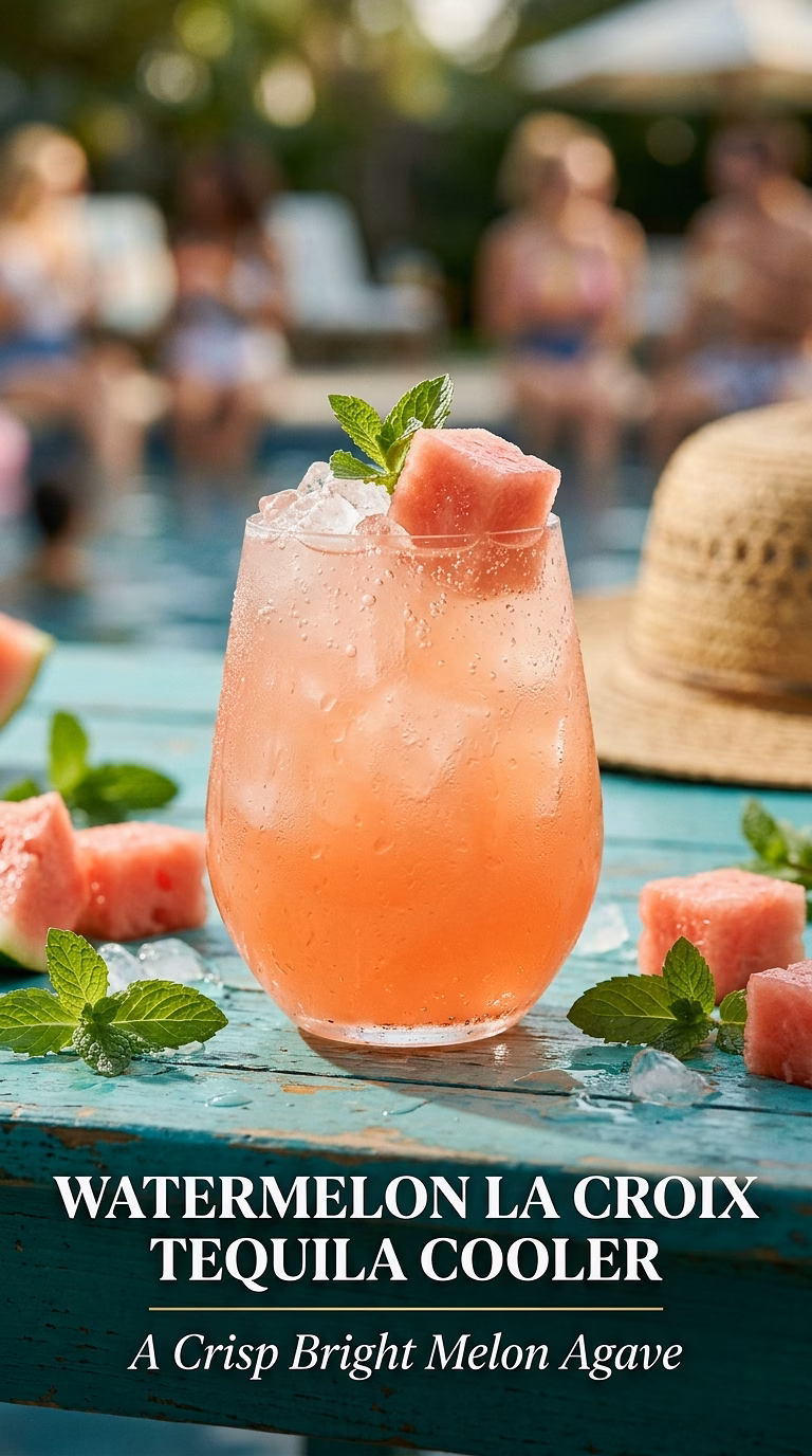 Watermelon La Croix Tequila Cooler