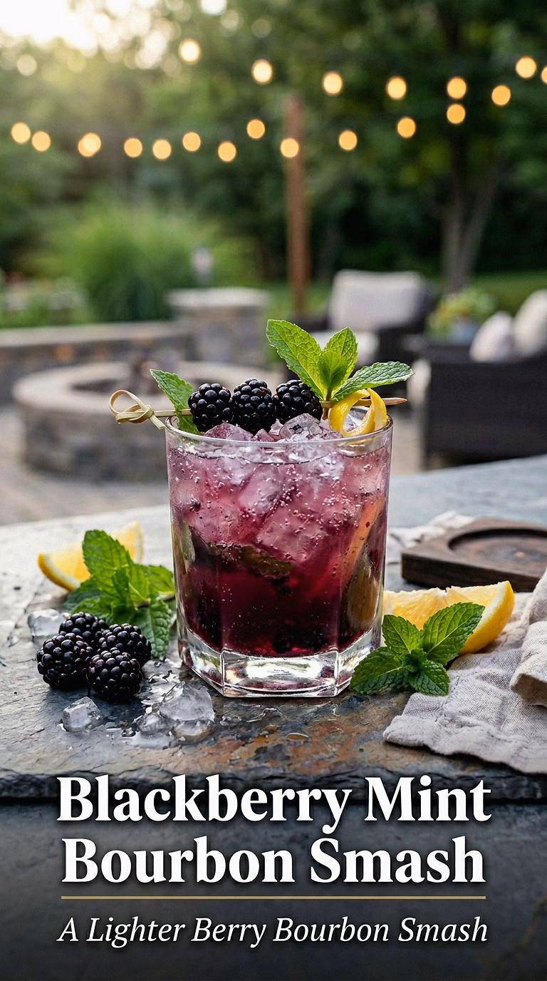 Blackberry Mint Bourbon Smash