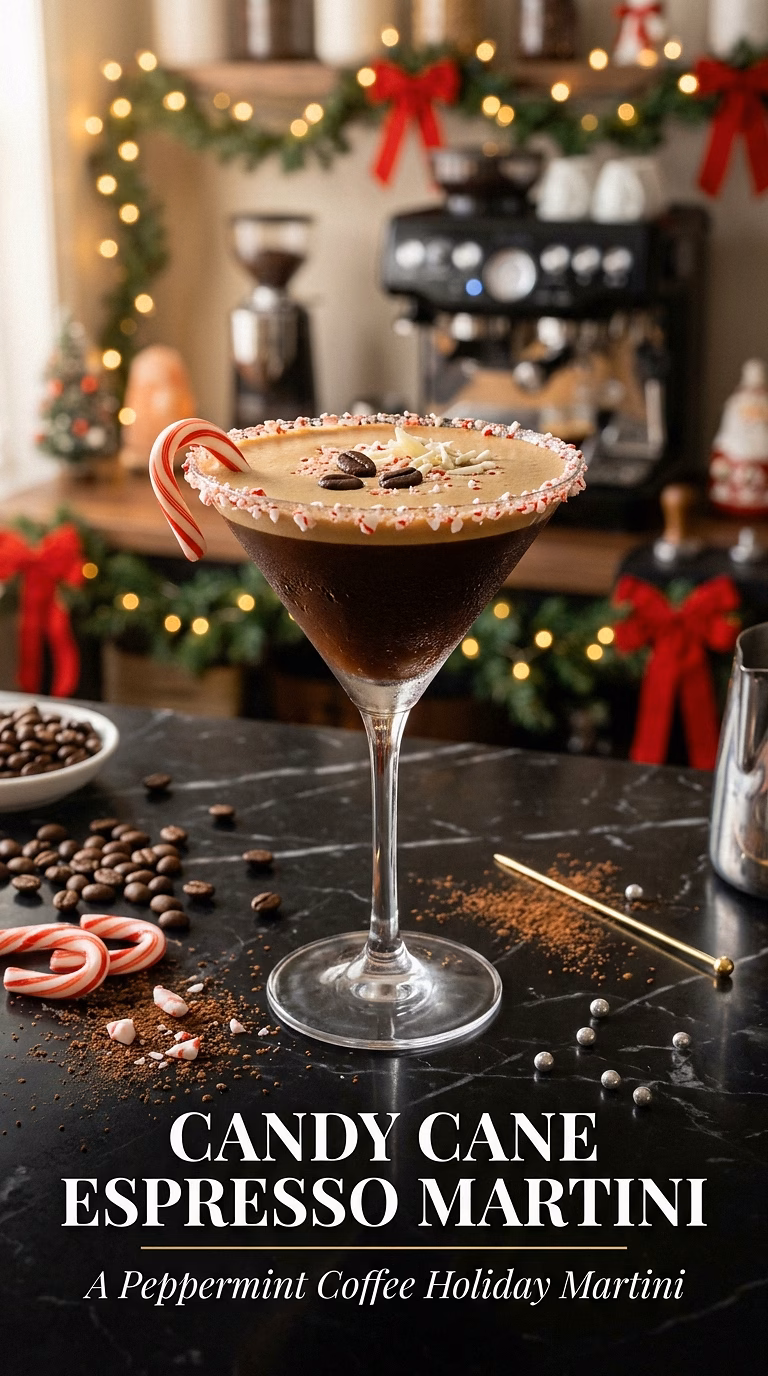 Candy Cane Espresso Martini