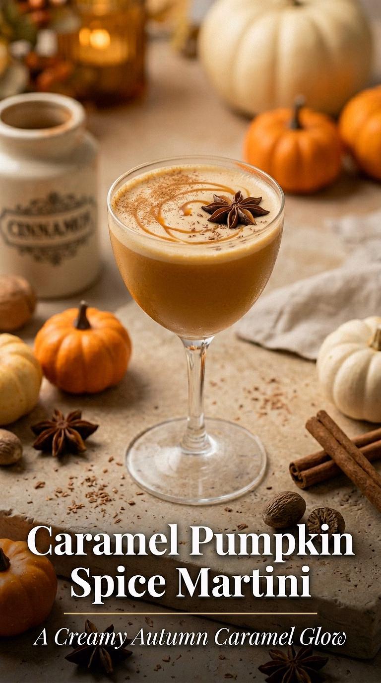 Caramel Pumpkin Spice Martini