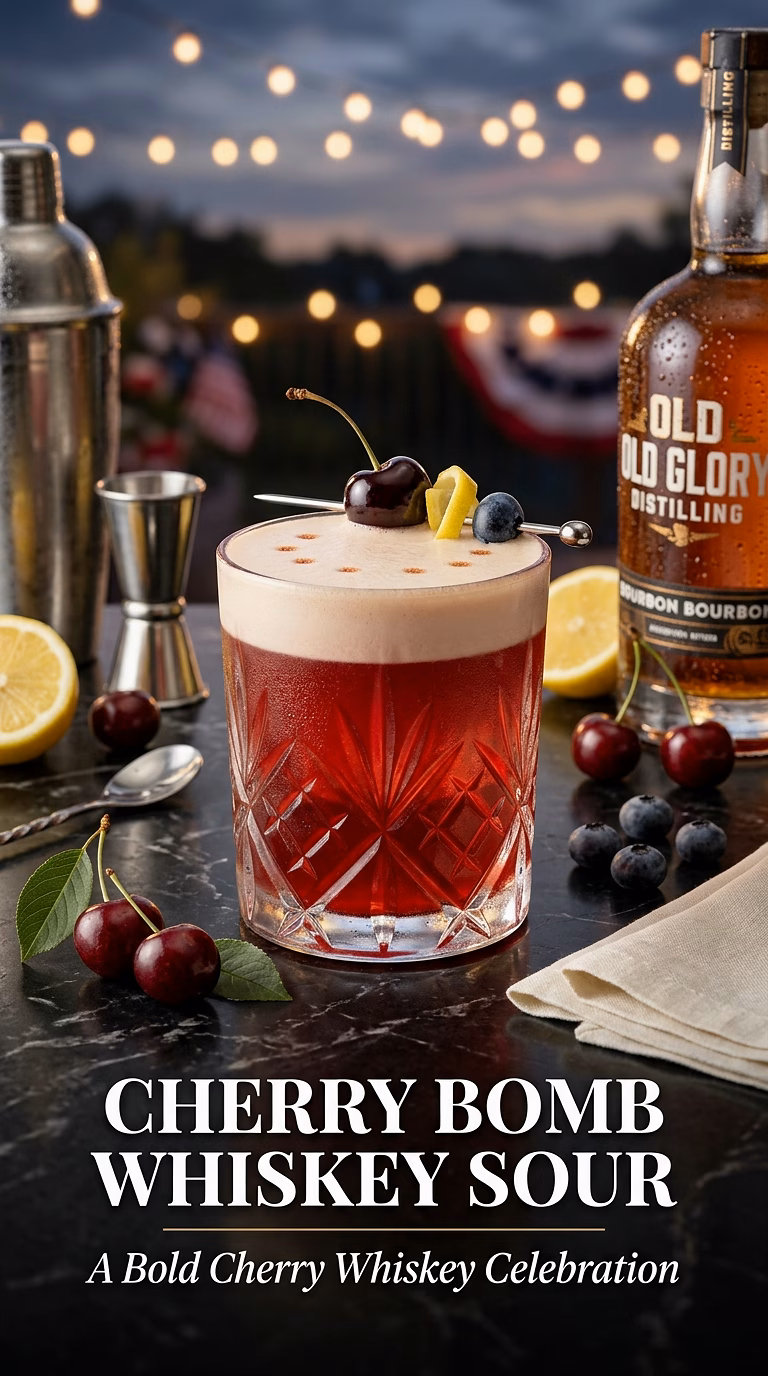 Cherry Bomb Whiskey Sour