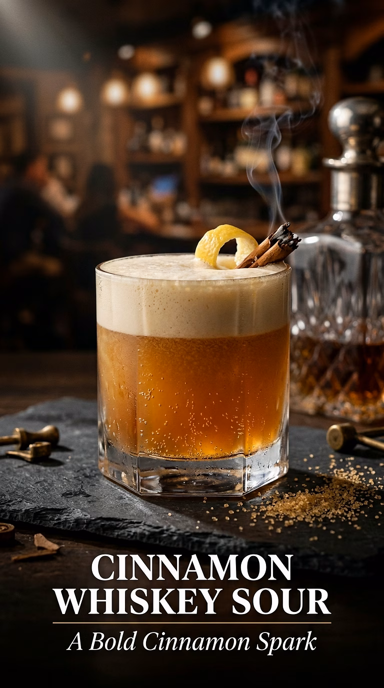 Cinnamon Whiskey Sour