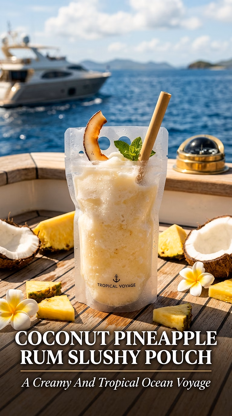 Coconut Pineapple Rum Slushy Pouch