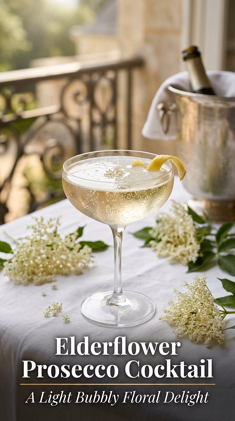 Elderflower Prosecco Cocktail
