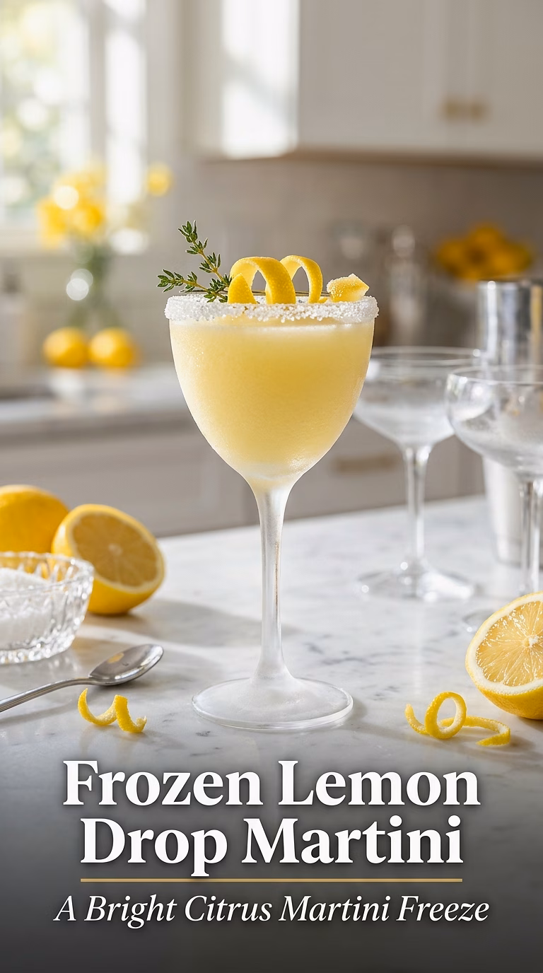 Frozen Lemon Drop Martini