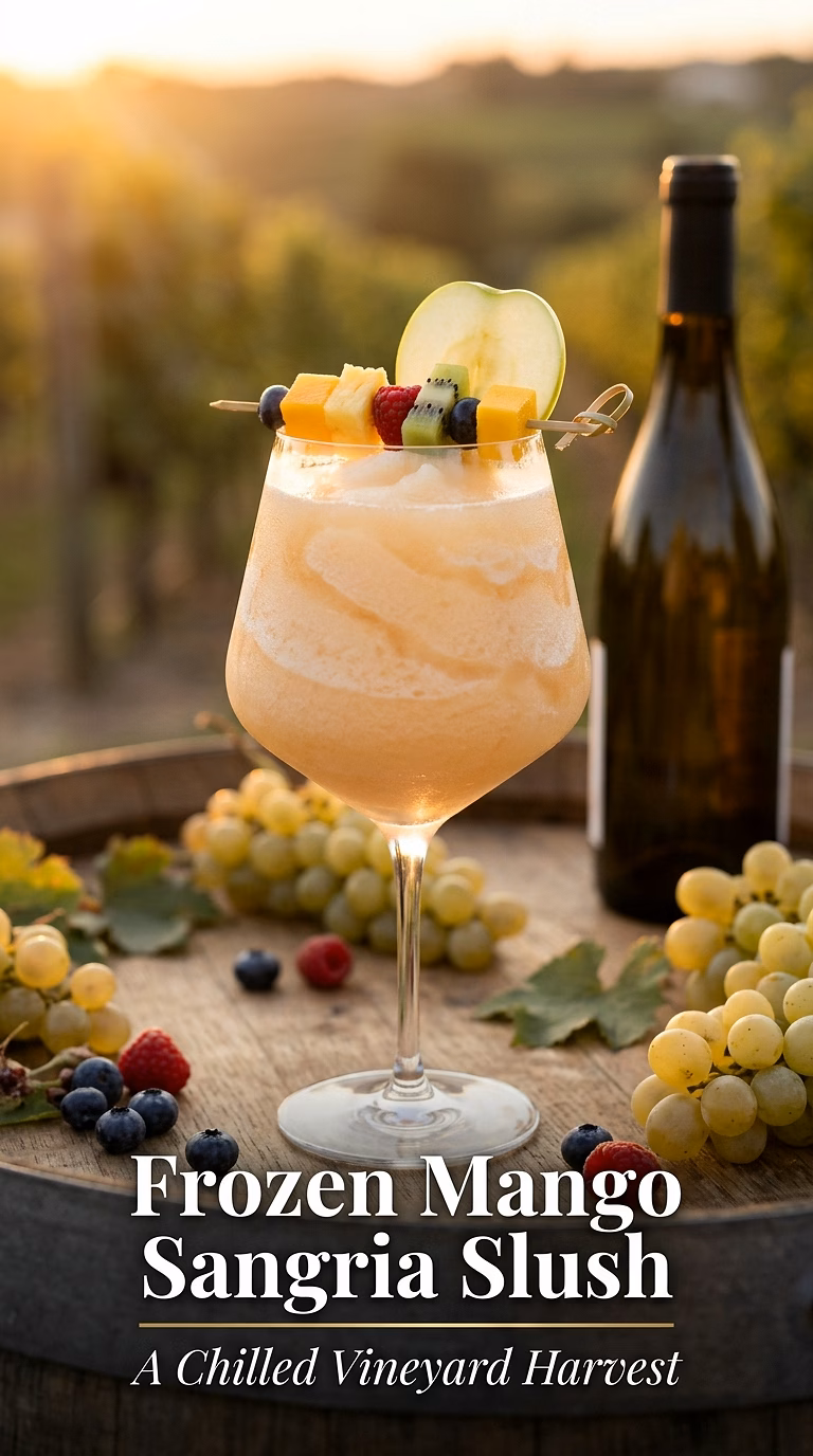 Frozen Mango Sangria Slush