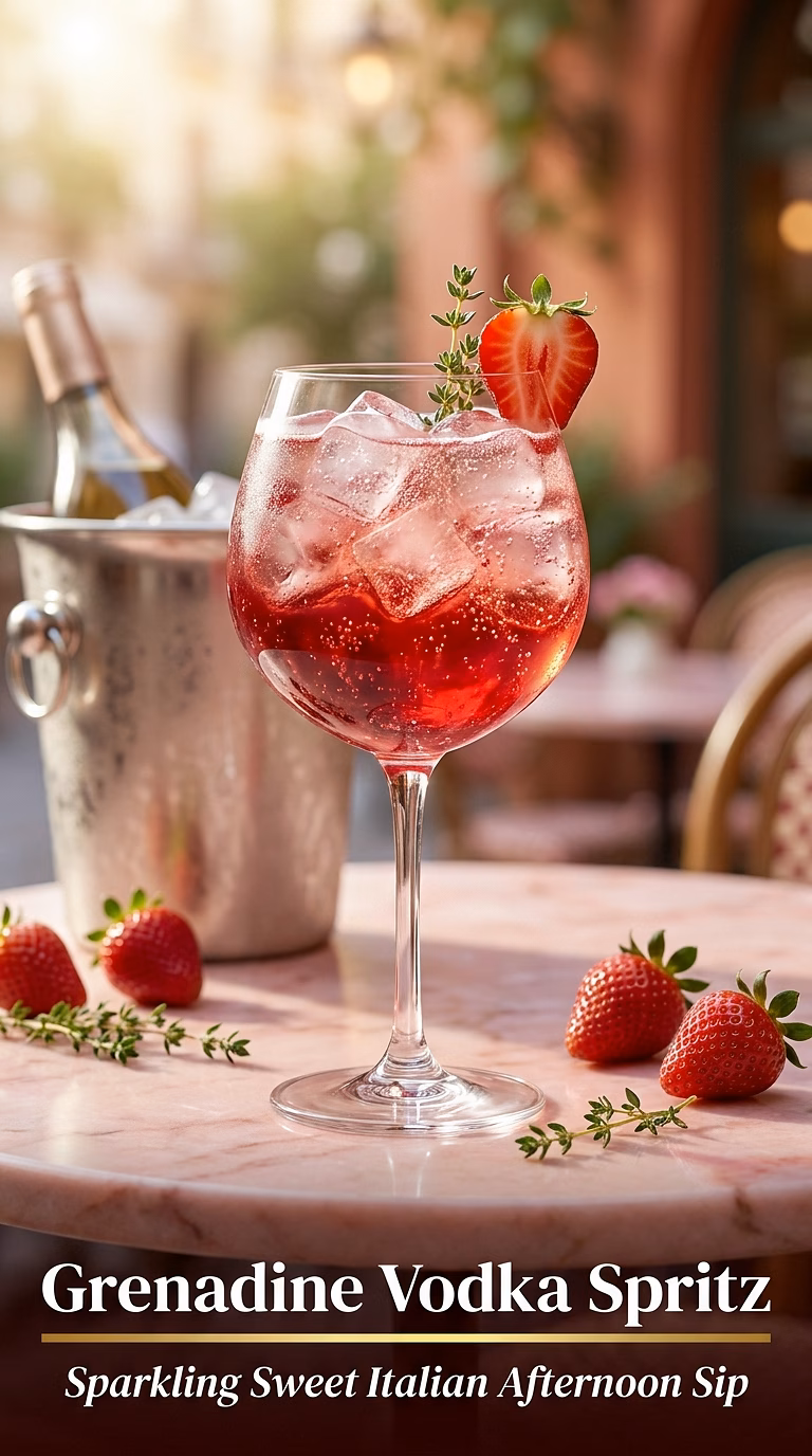 Grenadine Vodka Spritz