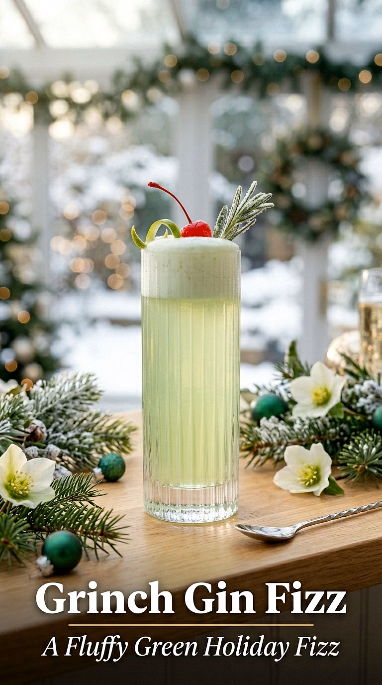 Grinch Gin Fizz