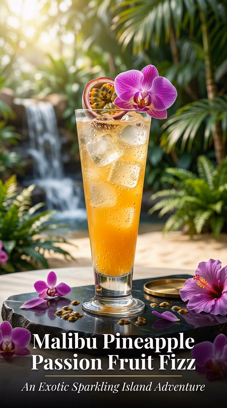 Malibu Pineapple Passion Fruit Fizz