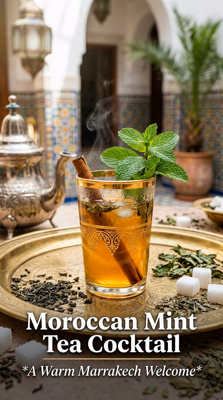Moroccan Mint Tea Cocktail