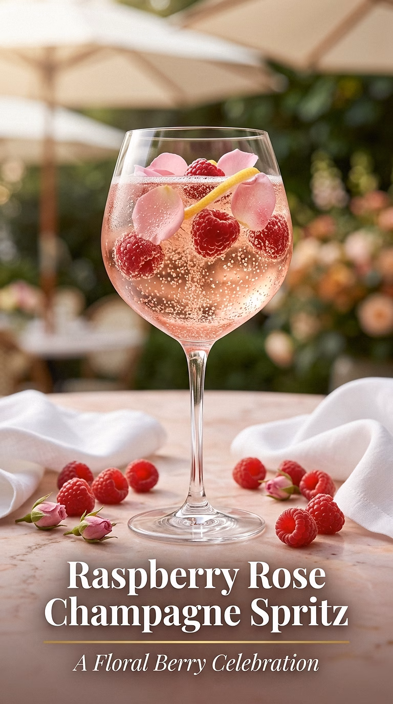 Raspberry Rose Champagne Spritz