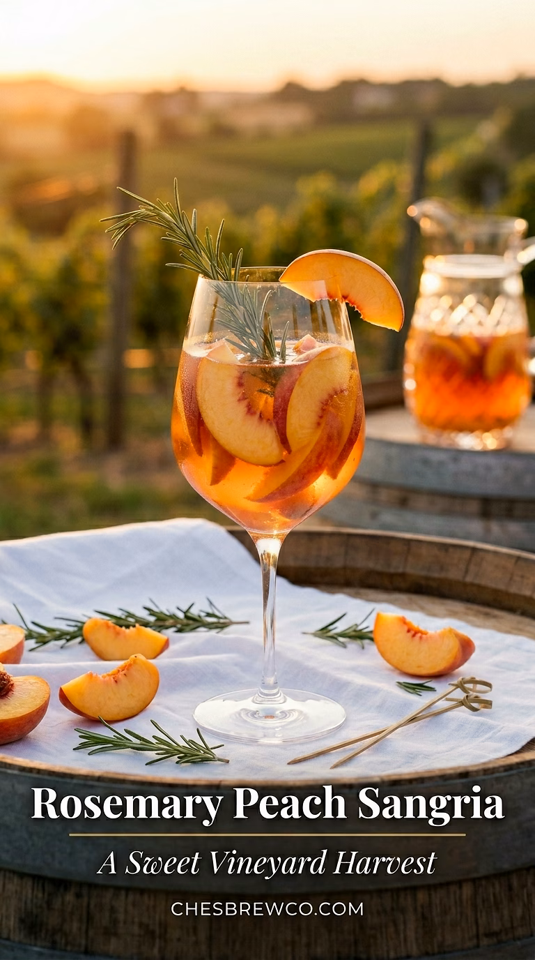 Rosemary Peach Sangria