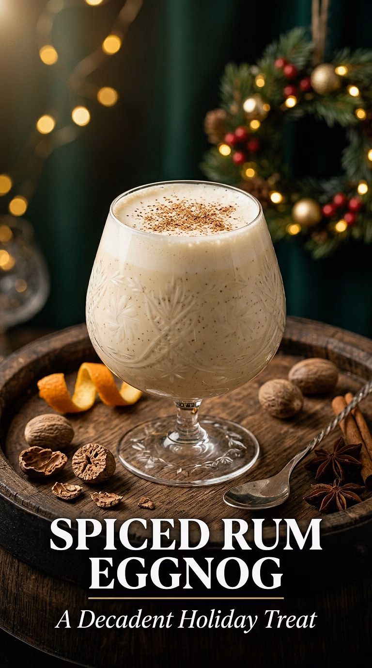 Spiced Rum Eggnog