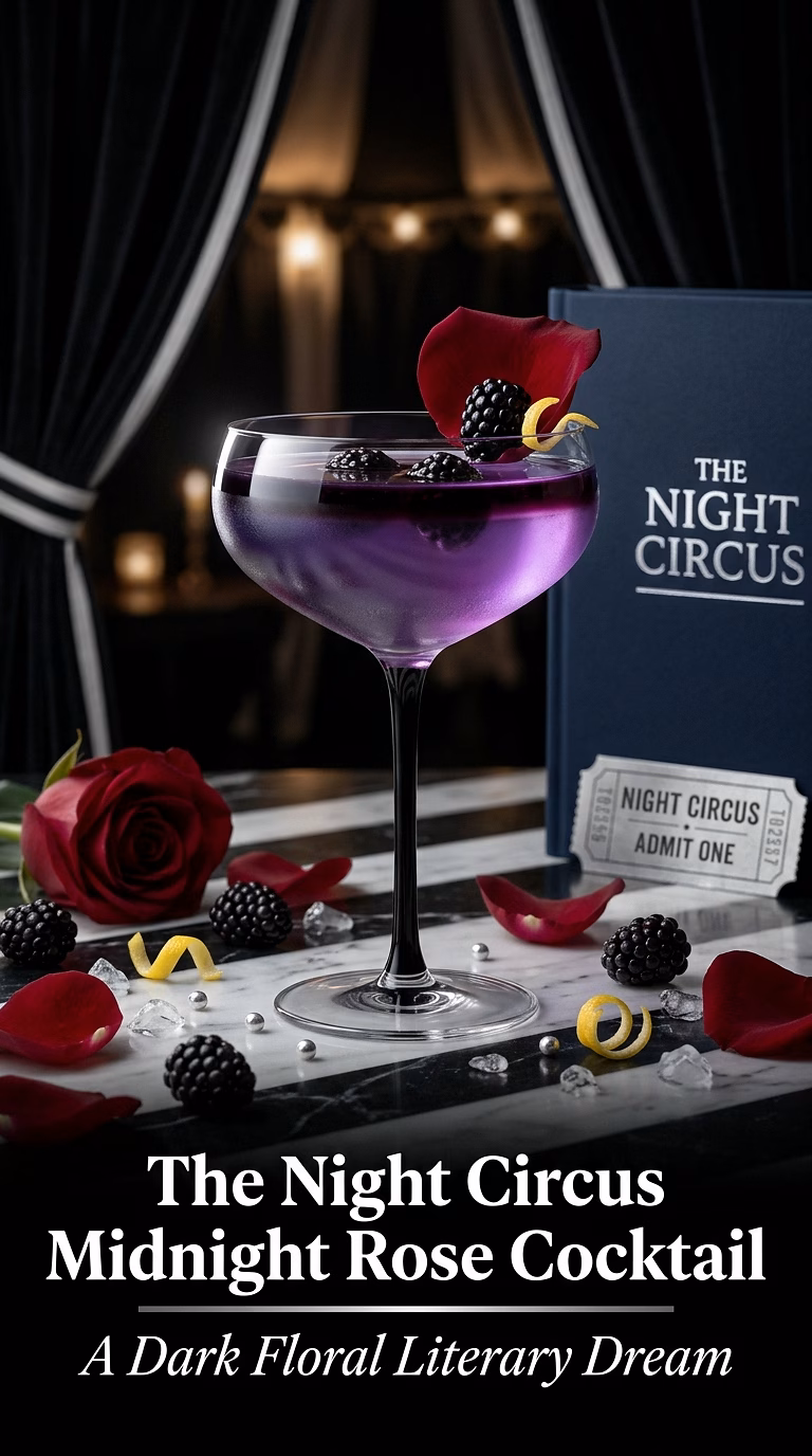 The Night Circus Midnight Rose Cocktail