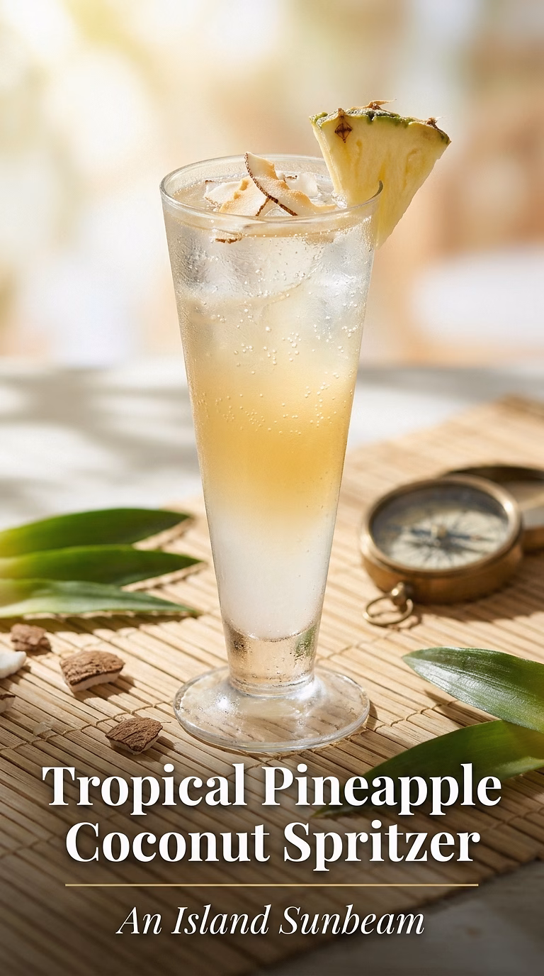 Tropical Pineapple Coconut Spritzer