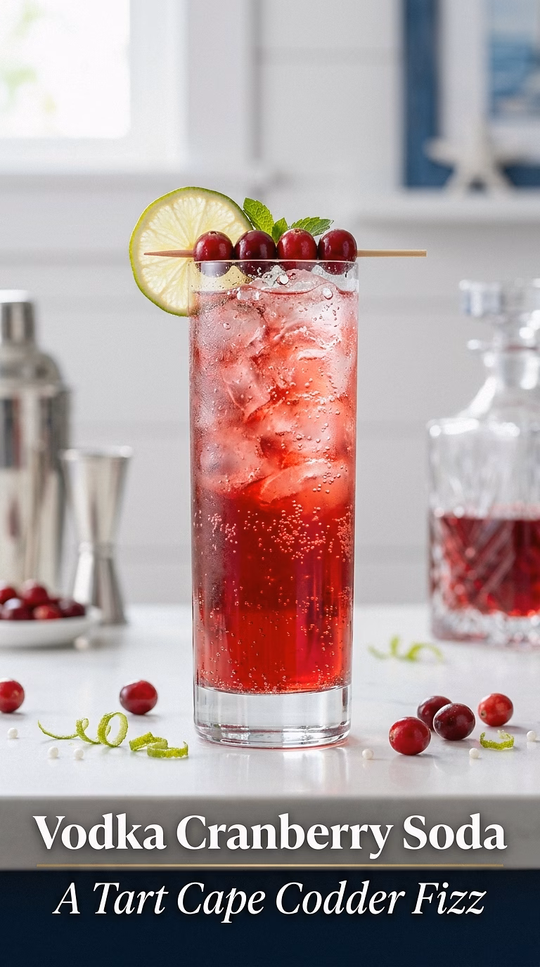 Vodka Cranberry Soda (Cape Codder Fizz)