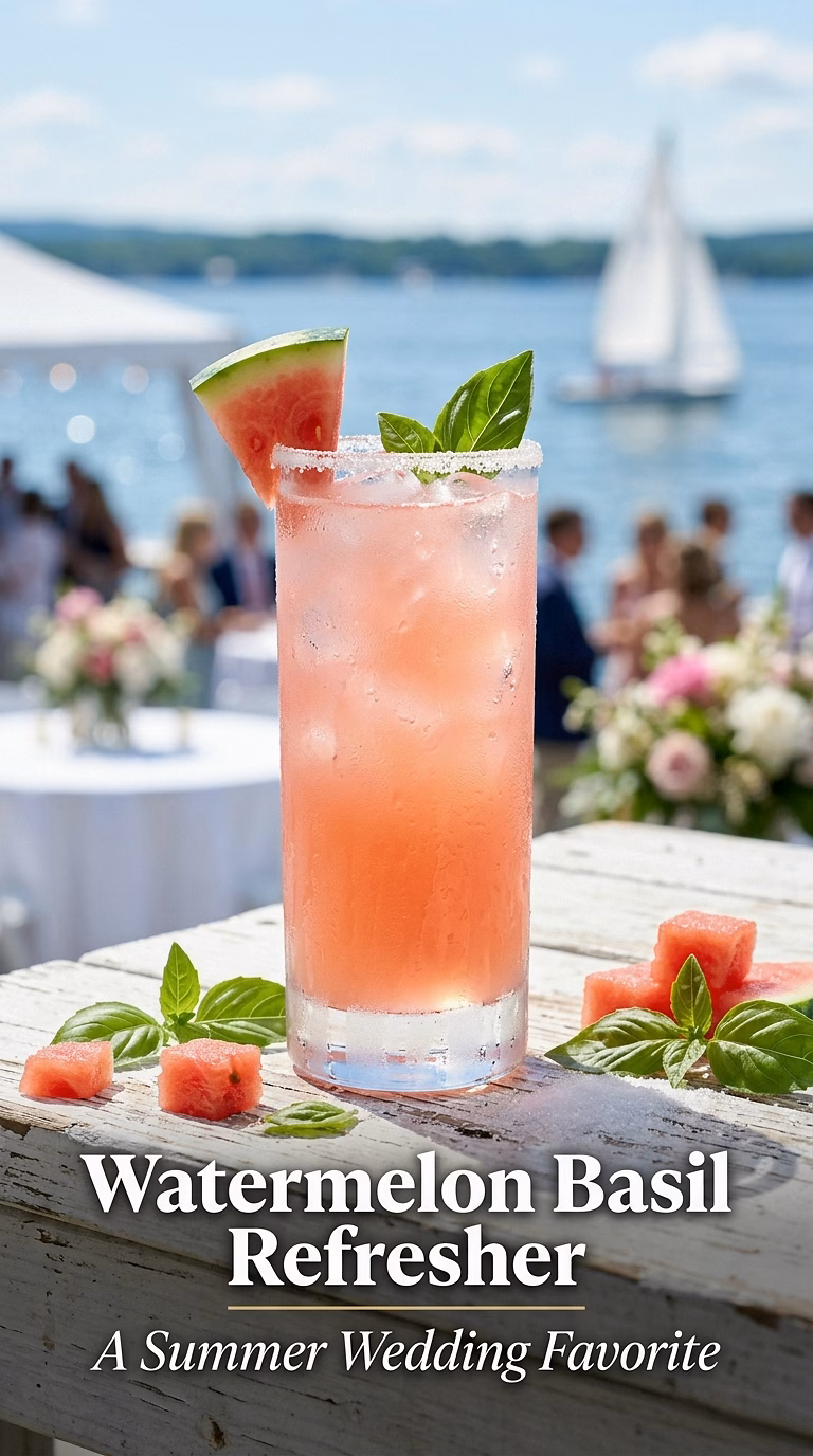 Watermelon Basil Vodka Refresher