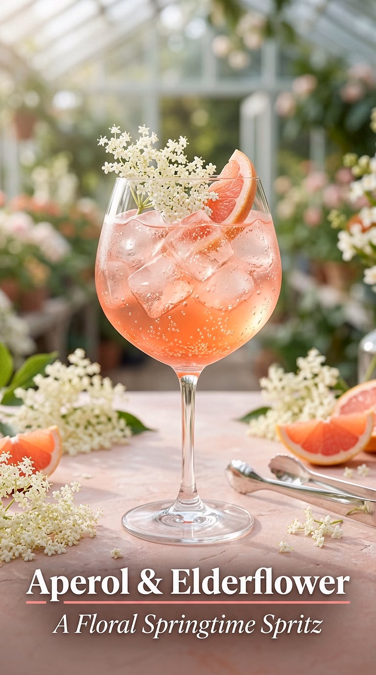 Aperol and Elderflower Spritz