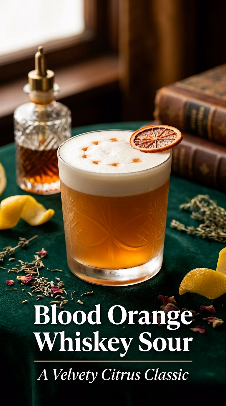 Blood Orange Whiskey Sour