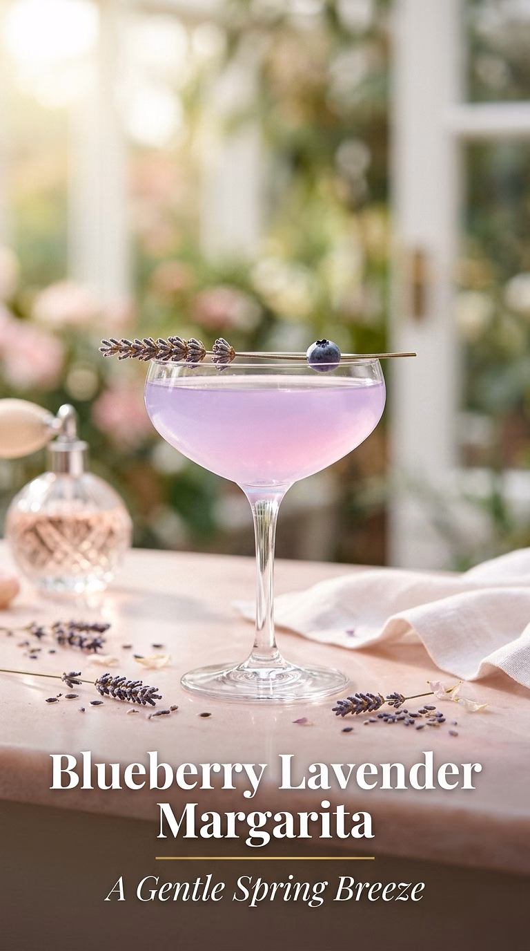 Blueberry Lavender Margarita