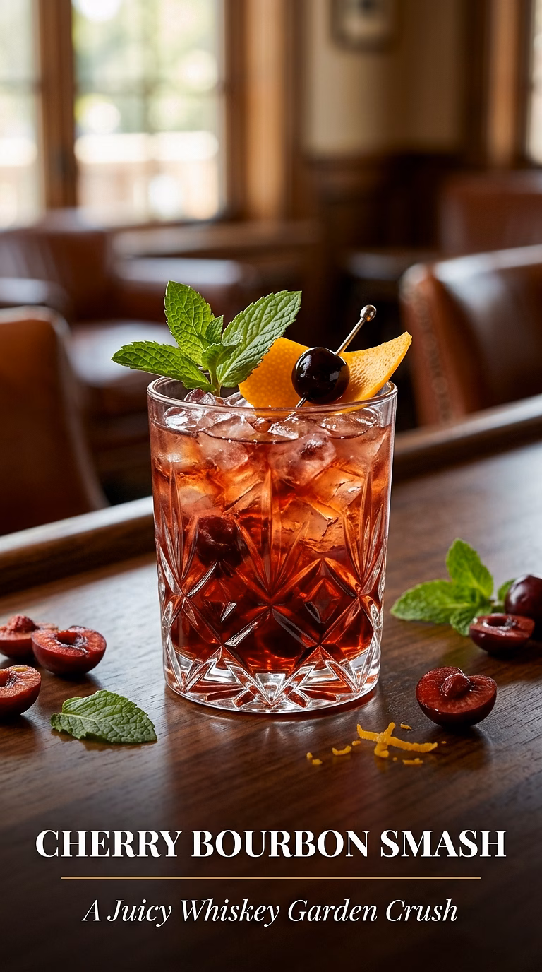 Cherry Bourbon Smash