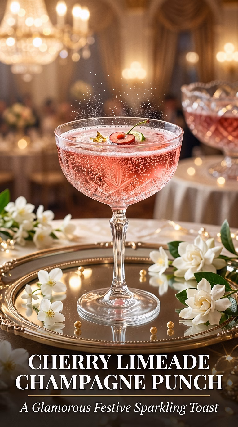 Cherry Limeade Champagne Punch