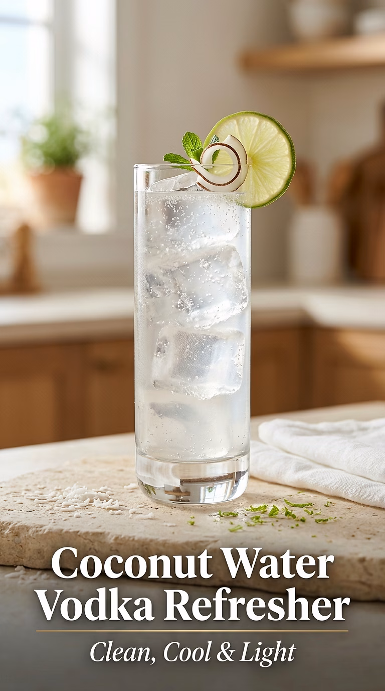 Coconut Water Vodka Refresher
