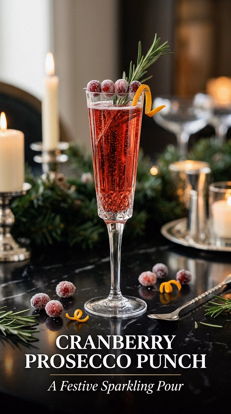 Cranberry Prosecco Punch
