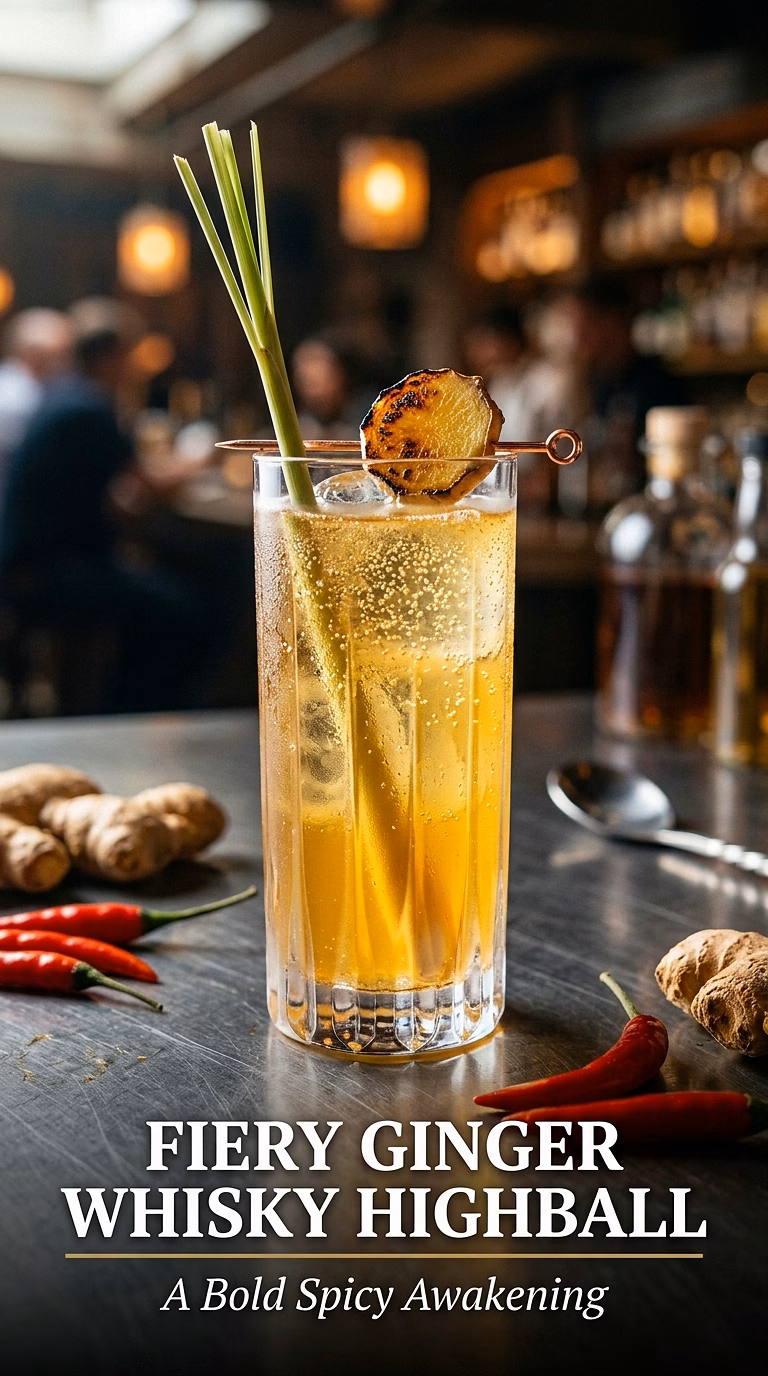 Fiery Ginger Whisky Highball