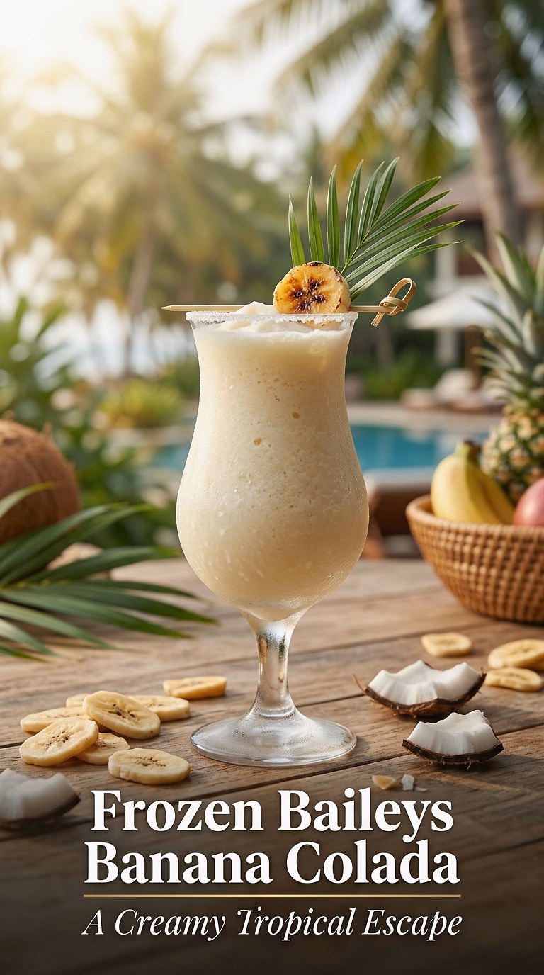 Frozen Baileys Banana Colada