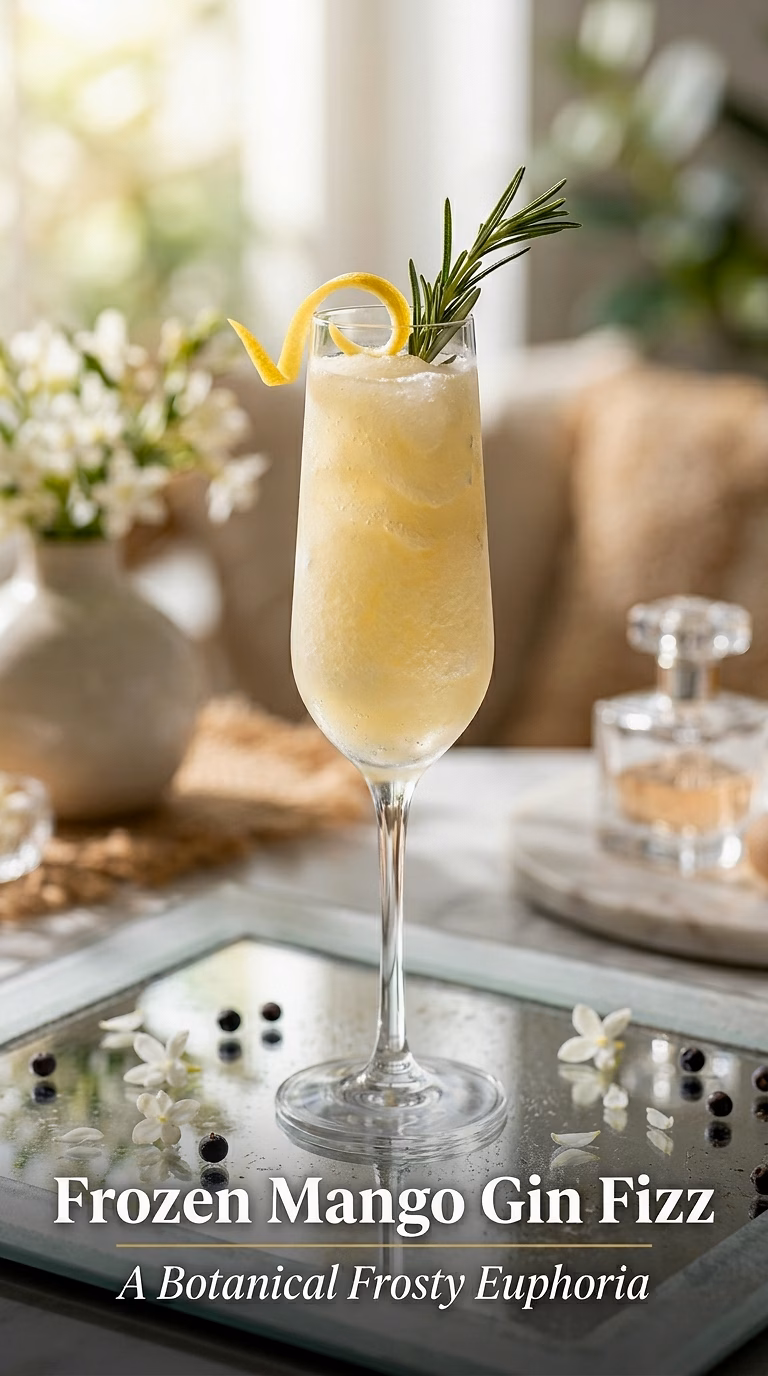 Frozen Mango Gin Fizz