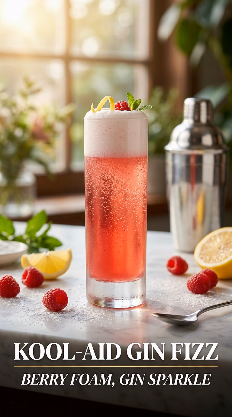 Kool-Aid Gin Fizz