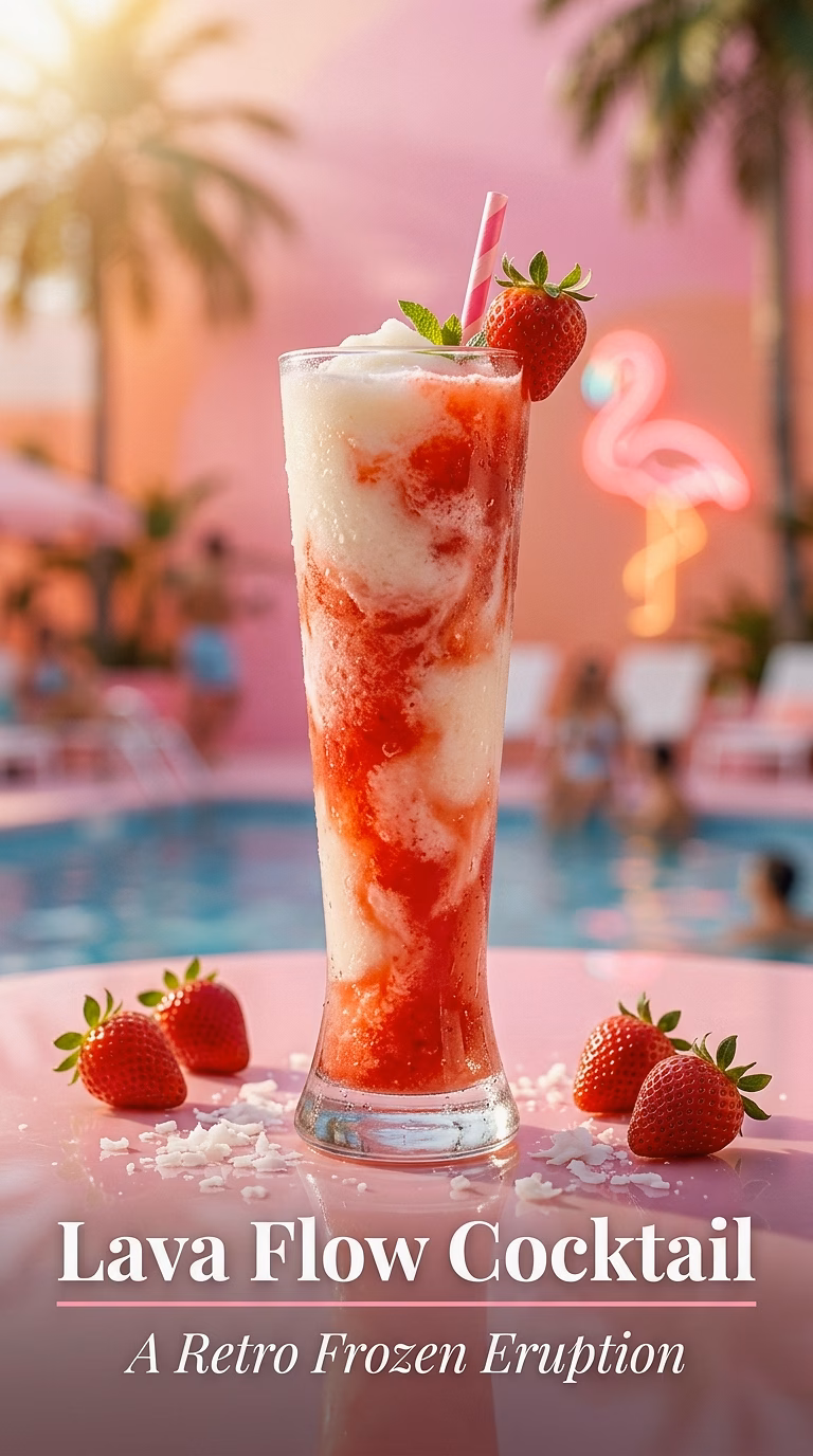 Lava Flow Cocktail