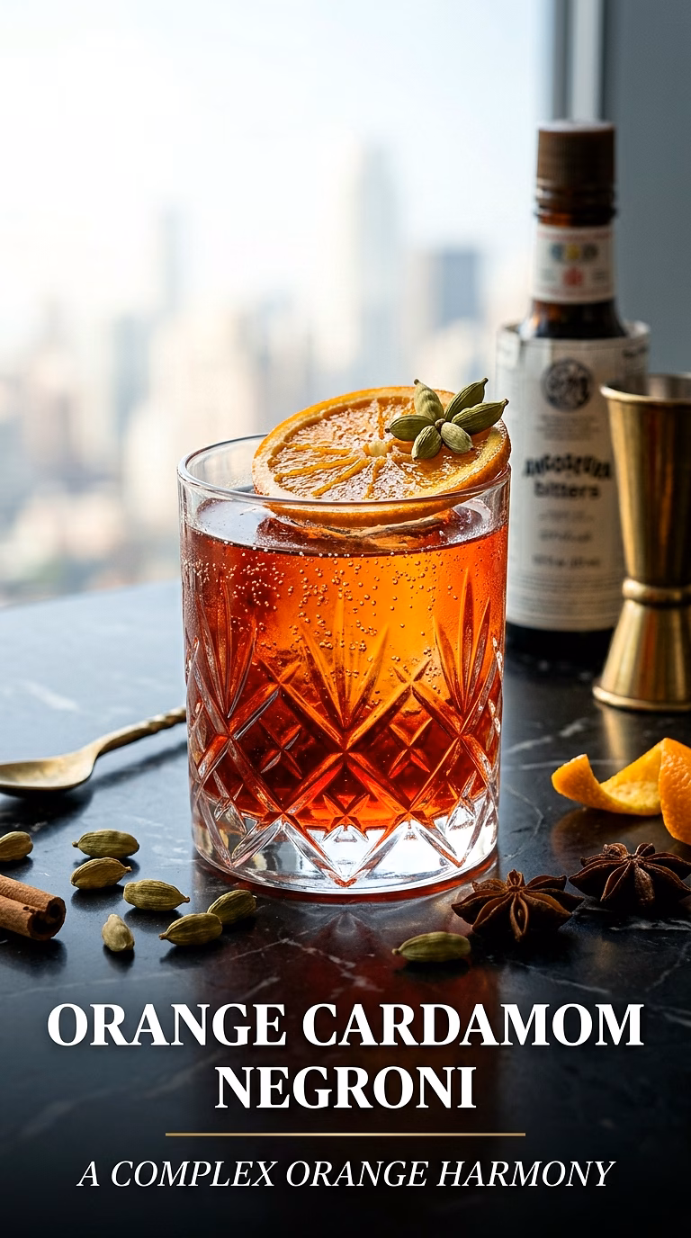 Orange Cardamom Negroni