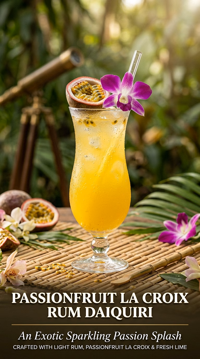 Passionfruit La Croix Rum Daiquiri