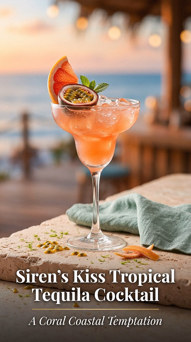 Siren's Kiss Tropical Tequila Cocktail