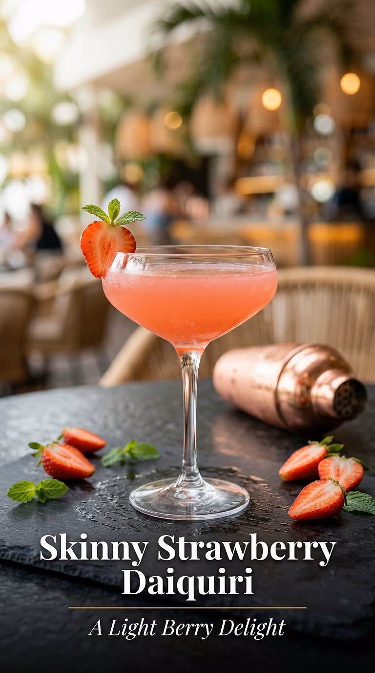 Skinny Strawberry Daiquiri
