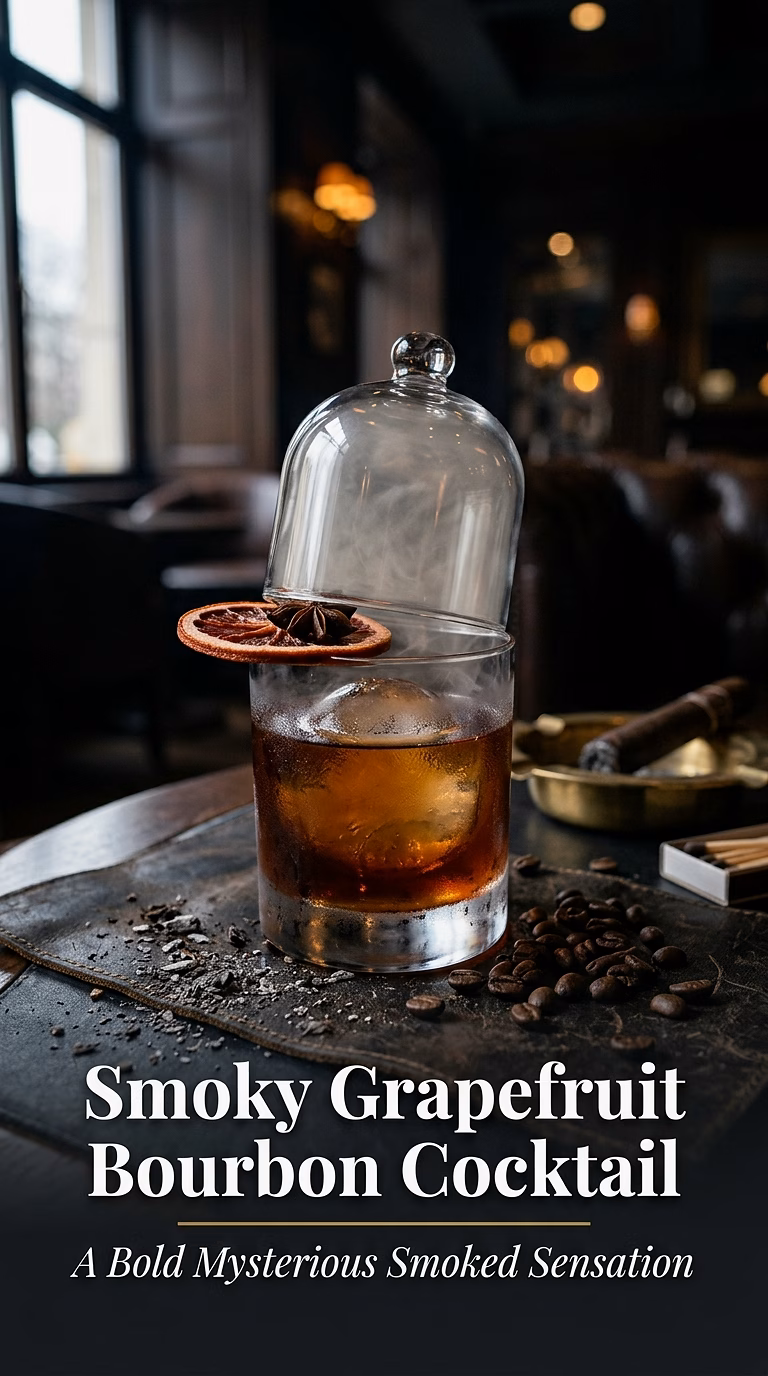 Smoky Grapefruit Bourbon Cocktail