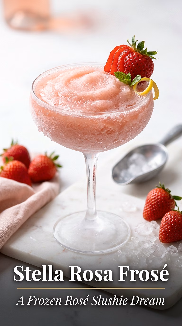 Stella Rosa Frosé (Frozen Rosé Slushie)