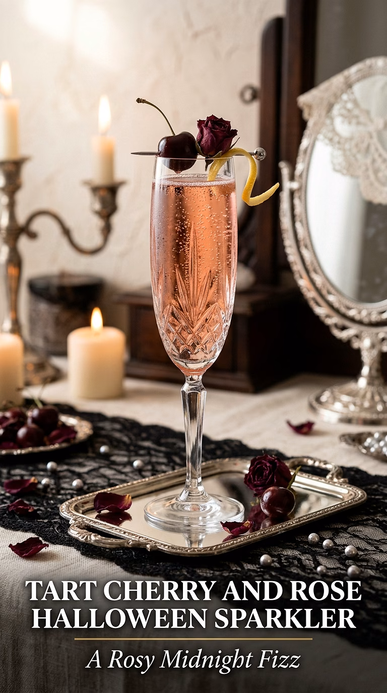 Tart Cherry and Rose Halloween Sparkler