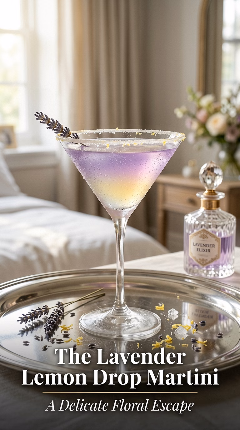 The Lavender Lemon Drop Martini