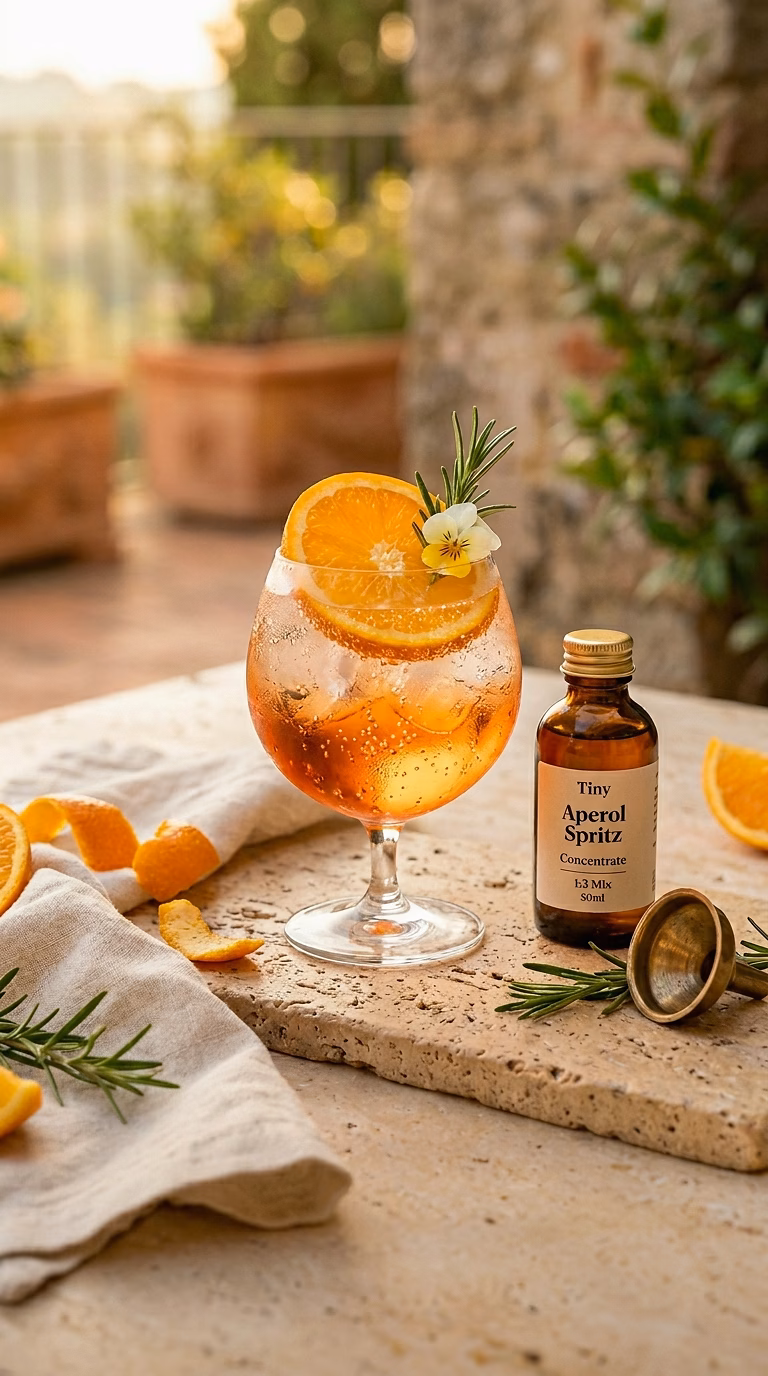 Tiny Aperol Spritz Concentrate
