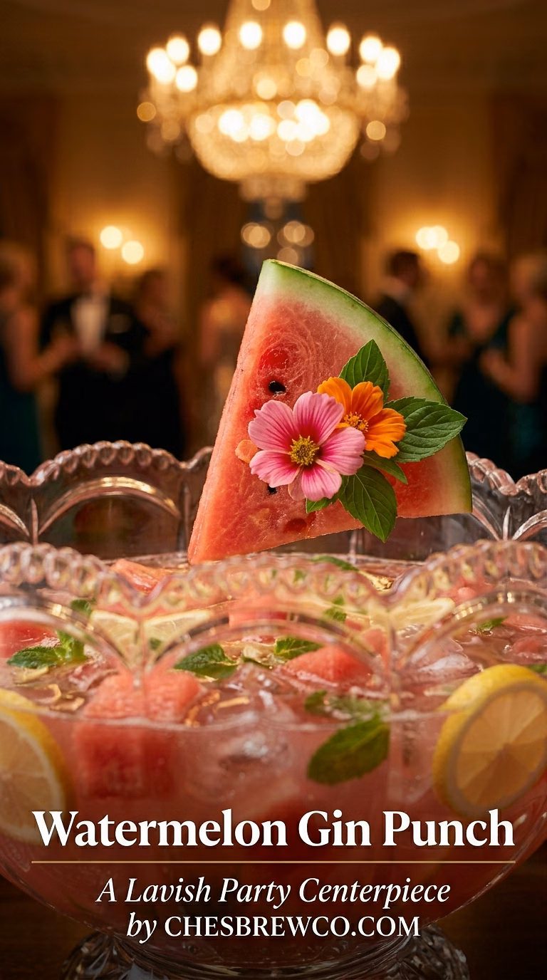 Watermelon Gin Punch (Batch Cocktail)