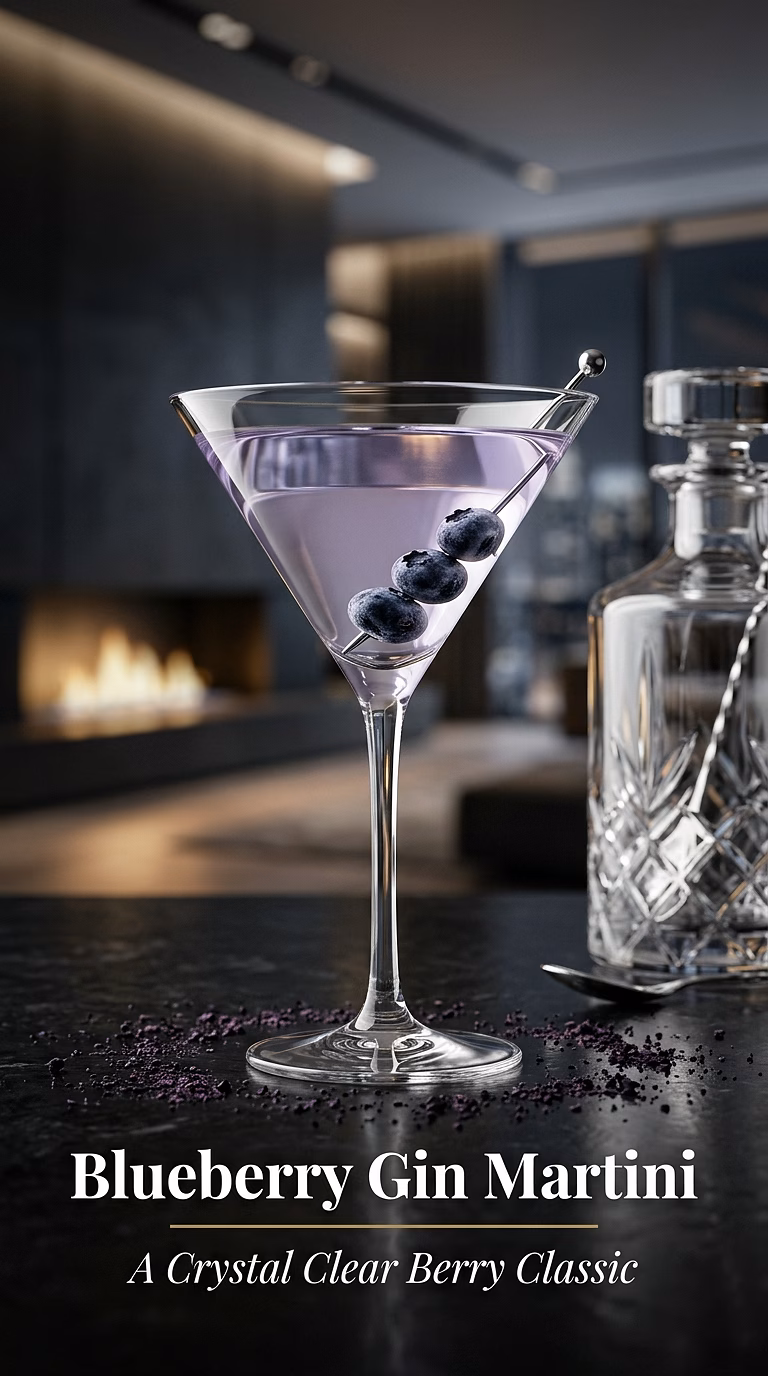 Blueberry Gin Martini