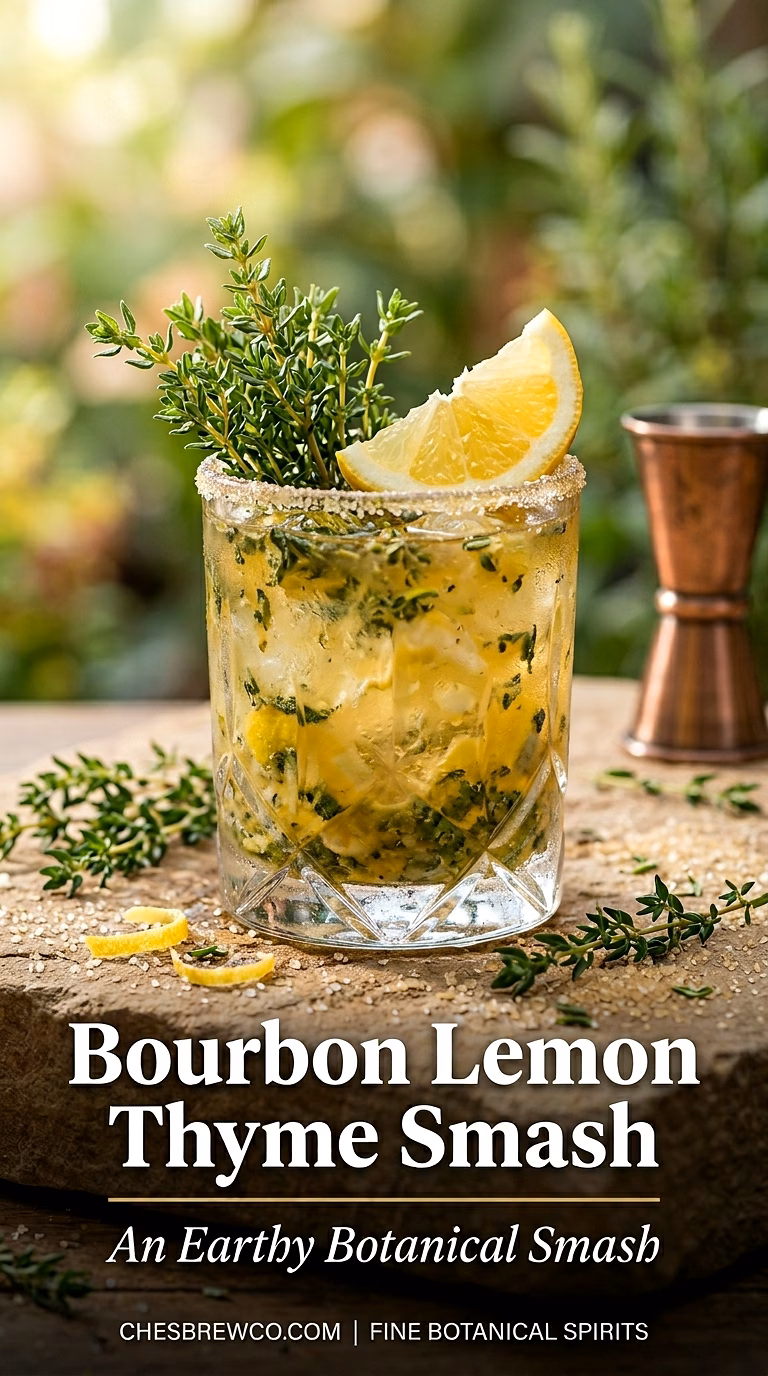 Bourbon Lemon Thyme Smash