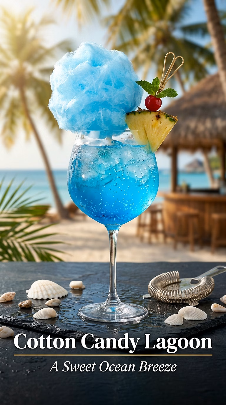 Cotton Candy Blue Lagoon