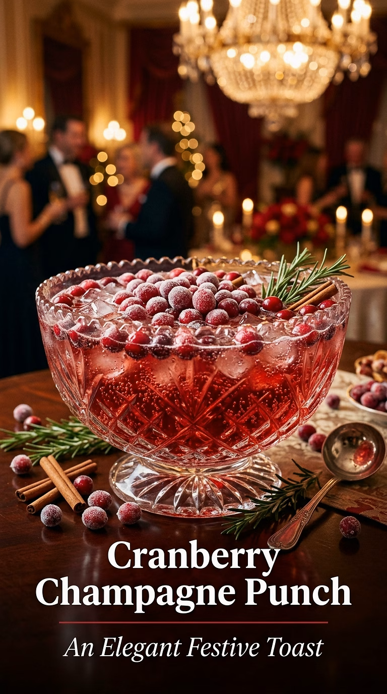 Cranberry Champagne Vodka Punch