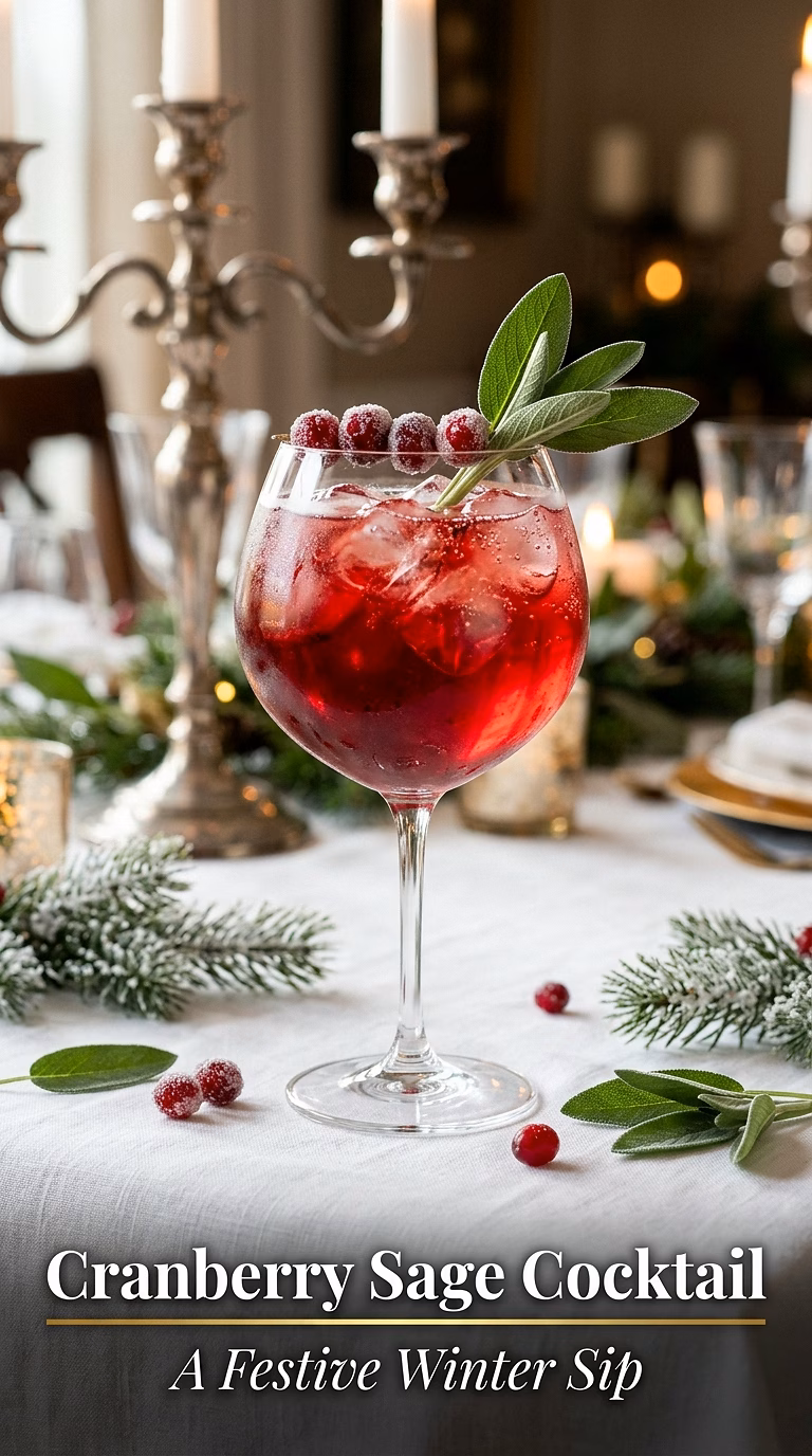 Cranberry Sage Cocktail